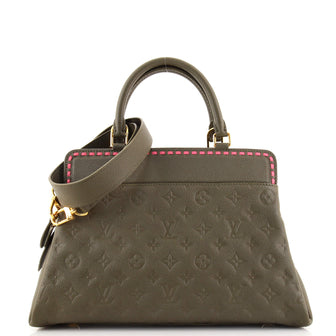 Louis Vuitton Vosges Handbag Whipstitch Monogram Empreinte Leather MM