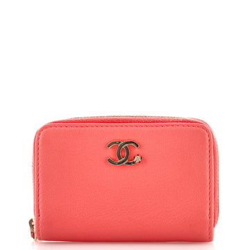 Chanel Camellia Coin Purse Goatskin