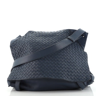 Bottega Veneta Square Flap Messenger Bag Intrecciato Nappa Medium