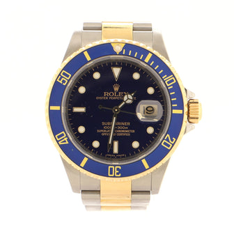 Rolex Oyster Perpetual Submariner Date Automatic Watch Stainless Steel and Cerachrom with Yellow Gold 40
