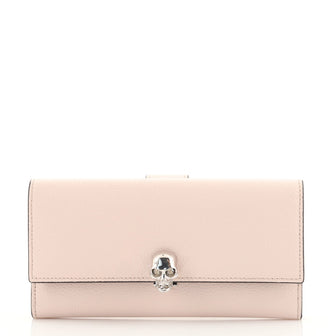 Alexander McQueen Skull Continental Wallet Leather