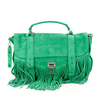 Proenza Schouler PS1 Fringe Handbag Suede Medium
