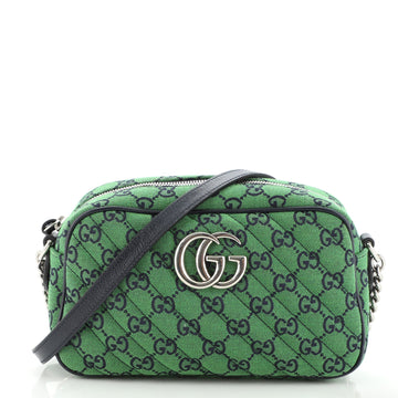 Gucci GG Marmont Shoulder Bag Diagonal Quilted GG Canvas Small