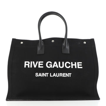 Saint Laurent Rive Gauche Shopper Tote Canvas Large