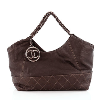 Chanel Baby Coco Cabas Quilted Leather Medium