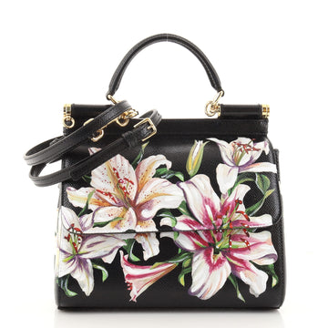 Dolce & Gabbana Miss Sicily Bag Printed Leather Small