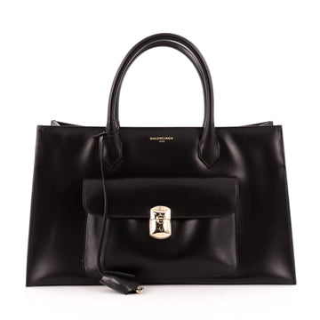 Balenciaga Padlock All Time Work Tote Leather