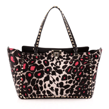 Valentino Rockstud Tote Calf Hair Medium
