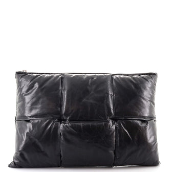 Bottega Veneta Weave Clutch Padded Maxi Intrecciato Leather