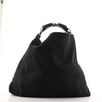 Gucci Horsebit Hobo GG Canvas Large