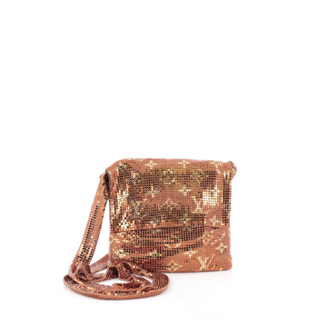 Louis Vuitton Limited Edition Frances Handbag Metal Mesh Gold