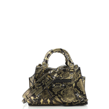 Balenciaga Neo Classic City Bag Python Embossed Leather Mini