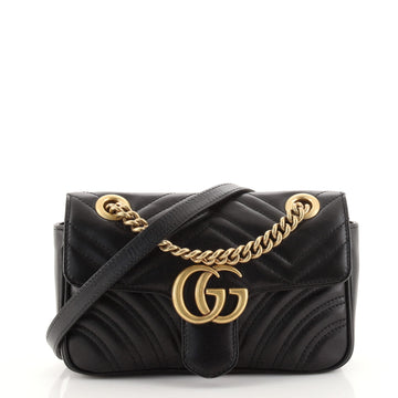 Gucci GG Marmont Flap Bag Matelasse Leather Mini