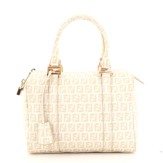 Fendi Boston Zucchino Coated Canvas Small