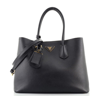 Prada Cuir Double Tote Saffiano Leather Large