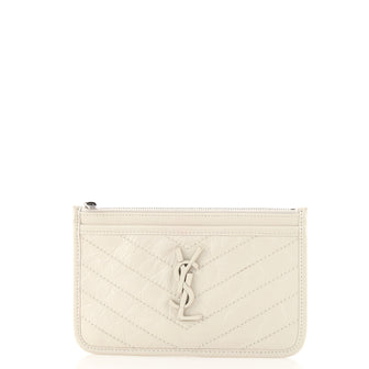 Saint Laurent Niki Bill Pouch Matelasse Chevron Leather