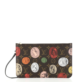Louis Vuitton Neverfull Pochette Limited Edition Fornasetti Cameo Monogram Canvas Large