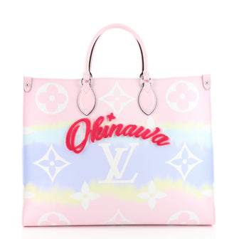 Louis Vuitton OnTheGo Tote Limited Edition Cities Escale Monogram Giant GM