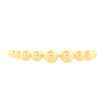 Chanel CC Charm Pearl Bracelet Faux Pearls and Crystal Embellished Metal