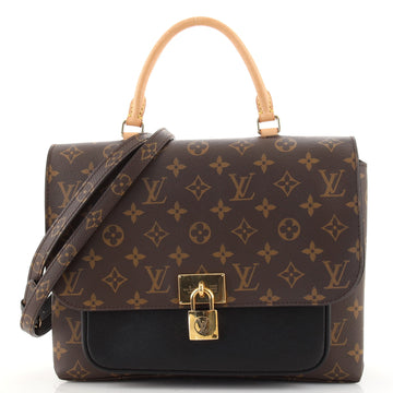Louis Vuitton Marignan Handbag Monogram Canvas with Leather