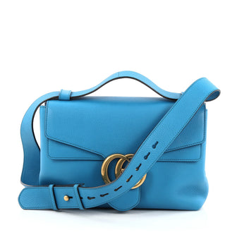 Gucci Marmont Shoulder Bag Leather Medium Blue