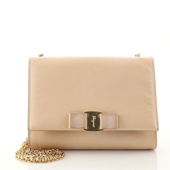 Salvatore Ferragamo Ginny Crossbody Bag Saffiano Leather Small