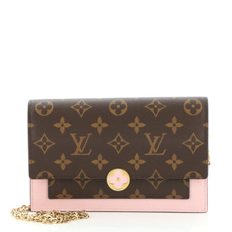 Louis Vuitton Flore Chain Wallet Monogram Canvas