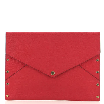 Louis Vuitton Rivets Envelope Clutch Leather