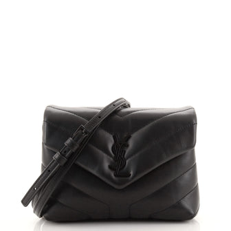 Saint Laurent LouLou Shoulder Bag Matelasse Chevron Leather Toy