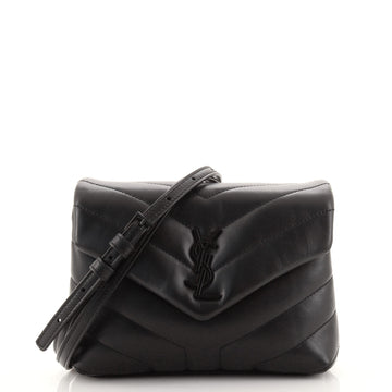 Saint Laurent LouLou Shoulder Bag Matelasse Chevron Leather Toy