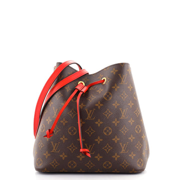 Louis Vuitton Braided Handle NeoNoe Handbag Monogram Canvas MM