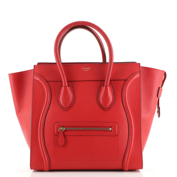 Celine Luggage Bag Grainy Leather Mini