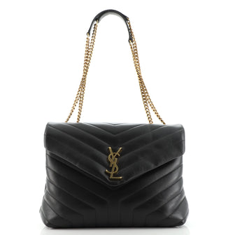 Saint Laurent LouLou Shoulder Bag Matelasse Chevron Leather Medium