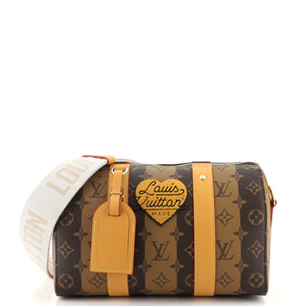 Louis Vuitton City Keepall Bag Limited Edition Stripes Monogram Canvas