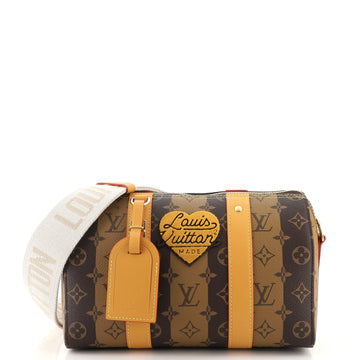 Louis Vuitton City Keepall Bag Limited Edition Stripes Monogram Canvas