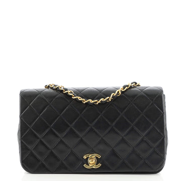 Chanel Vintage Full Flap Bag Quilted Lambskin Medium