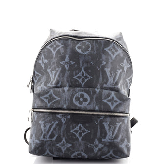Louis Vuitton Black & Blue Monogram Pastel Discovery Backpack