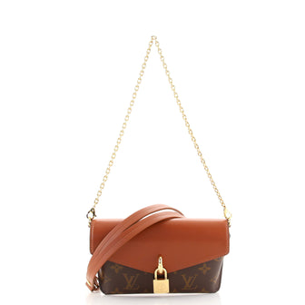 Louis Vuitton Padlock on Strap Handbag Monogram Canvas and Leather