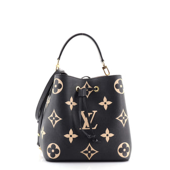 Louis Vuitton Noe Noe Bucket Bag MM Bicolour Monogram Empreinte