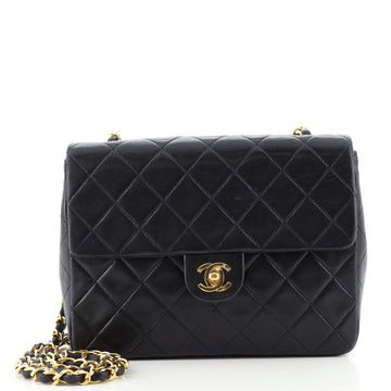 Chanel Vintage Square Classic Flap Bag Quilted Lambskin Small