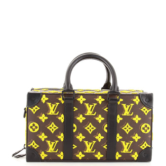 Louis Vuitton Trunk Speedy Bag Monogram Tuffetage Canvas