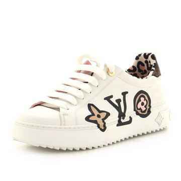 Louis Vuitton Women's Time Out Sneakers Wild at Heart Monogram Print Leather