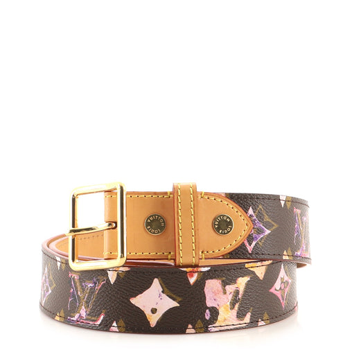 Louis Vuitton Buckle Belt Monogram Watercolor Aquarelle  display picture 1