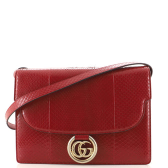 Gucci GG Ring Shoulder Bag Python Medium