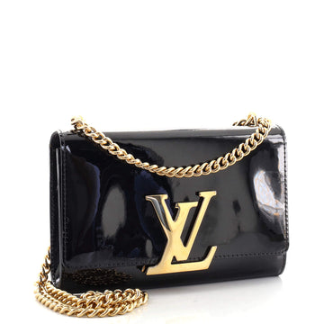 Louis Vuitton Chain Louise Clutch Patent MM