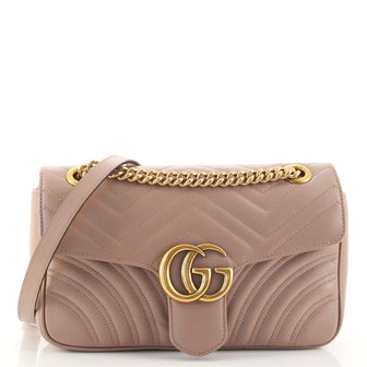 Gucci GG Marmont Flap Bag Matelasse Leather Small