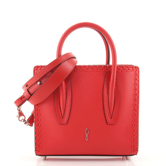 Christian Louboutin Paloma Tote Whipstitch Leather and Suede Mini