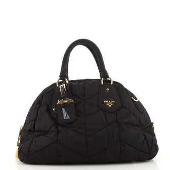 Prada Gaufre Convertible Satchel Tessuto Medium