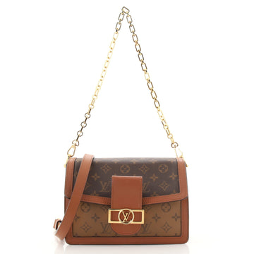 Louis Vuitton Dauphine Shoulder Bag Reverse Monogram Canvas MM