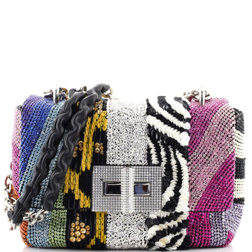 Tom Ford Soft Natalia Chain Shoulder Bag Patchwork Embellished Satin Large